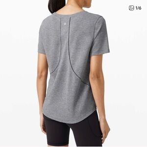 lululemon athletica Short Sleeve Tee in Heather Gray
